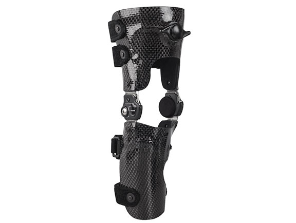 Custom Carbon Locking knee brace